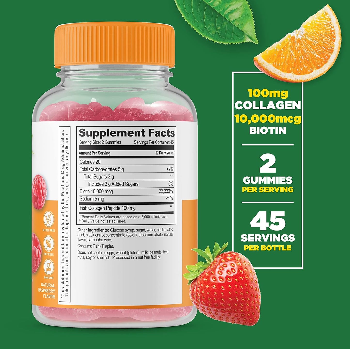 Aloe Vera, Collagen, Biotin Gummies Bundle - Vitamin Supplement, Gluten & GMO Free, Chewable & Delicious