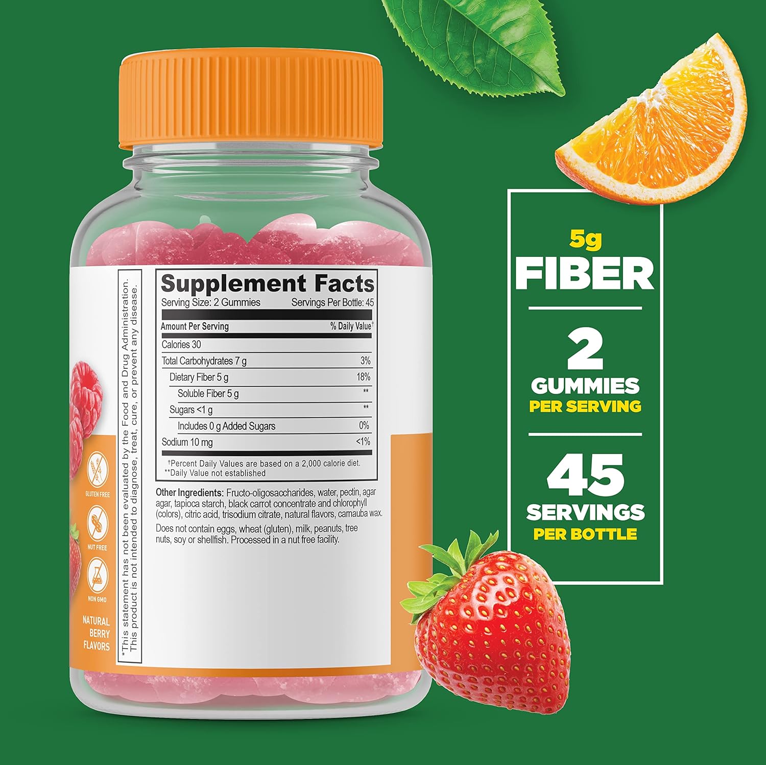 Aloe Vera + Prebiotic Fiber Gummies Bundle - 5g, Vitamin Supplement, Gluten Free, GMO Free, Chewable - Delicious and Nutritious