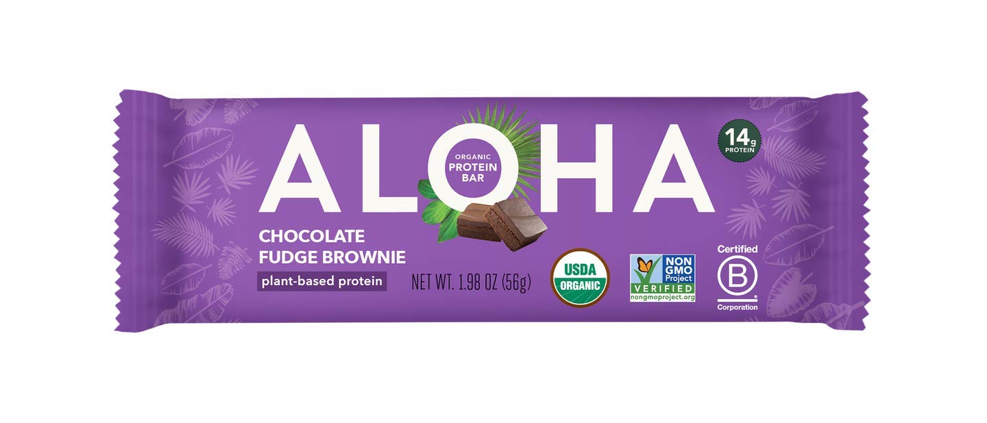 Aloha Organic Plant Based Protein Bars - 1.98 Oz, Vegan Snack Bars