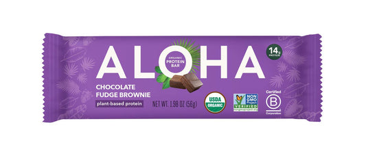 Aloha Organic Plant Based Protein Bars - 1.98 Oz, Vegan Snack Bars