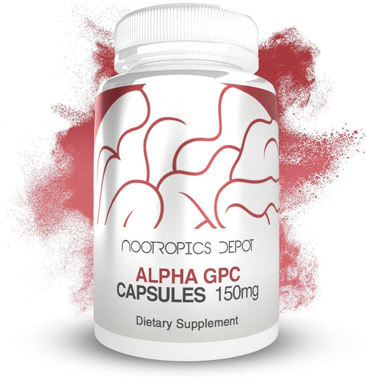 Alpha GPC Capsules 150mg | 60 Count | Choline Brain Health Supplement | Supports Cognitive Function, Memory, Focus