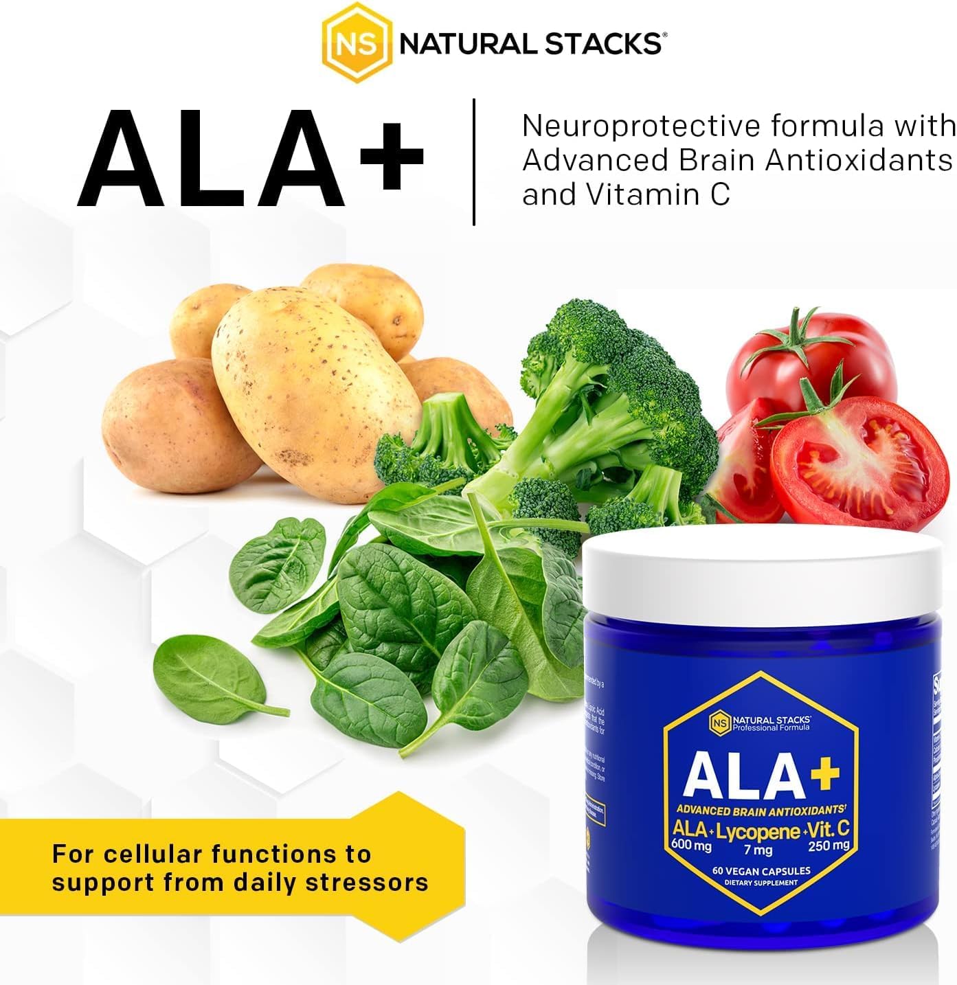 Alpha Lipoic Acid 600mg with Lycopene and Vitamin C - Immunity & Cellular Function Support - Brain Health Supplement - BoostGo Australia