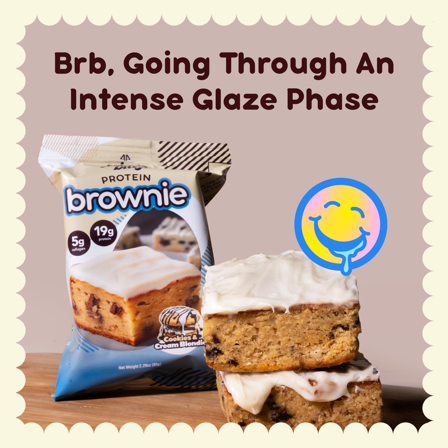 Alpha Prime Supplements Prime Bites Protein Brownie Variety Pack - 12 Bars with High Protein, Collagen, and Low Sugar - Delicious Snack Option