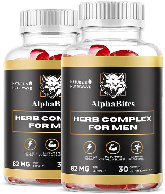 AlphaBites Gummies - Original Formula, 30 Gummies, 2 Month Supply by Nature’s NutriWave