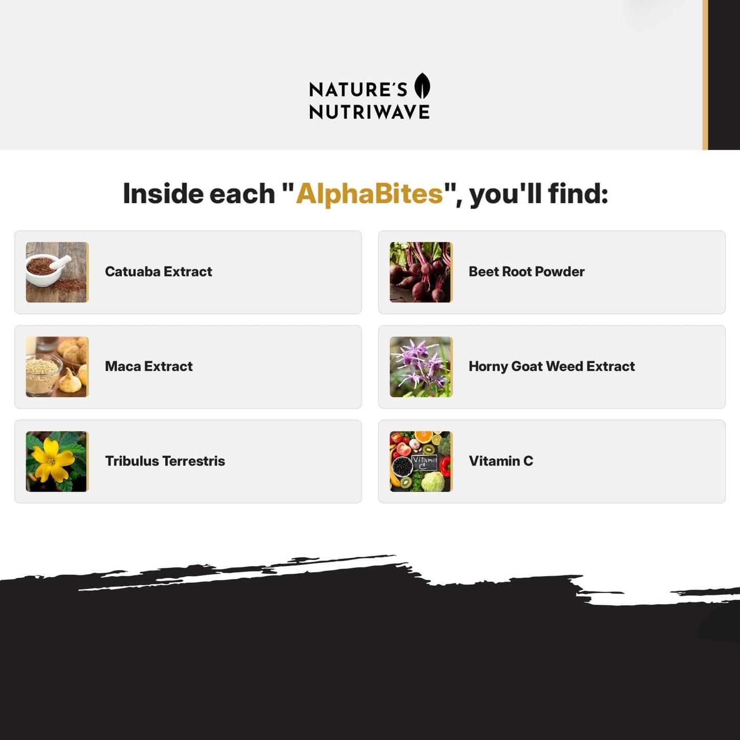 AlphaBites Gummies - Original Formula, 30 Gummies, 2 Month Supply by Nature’s NutriWave