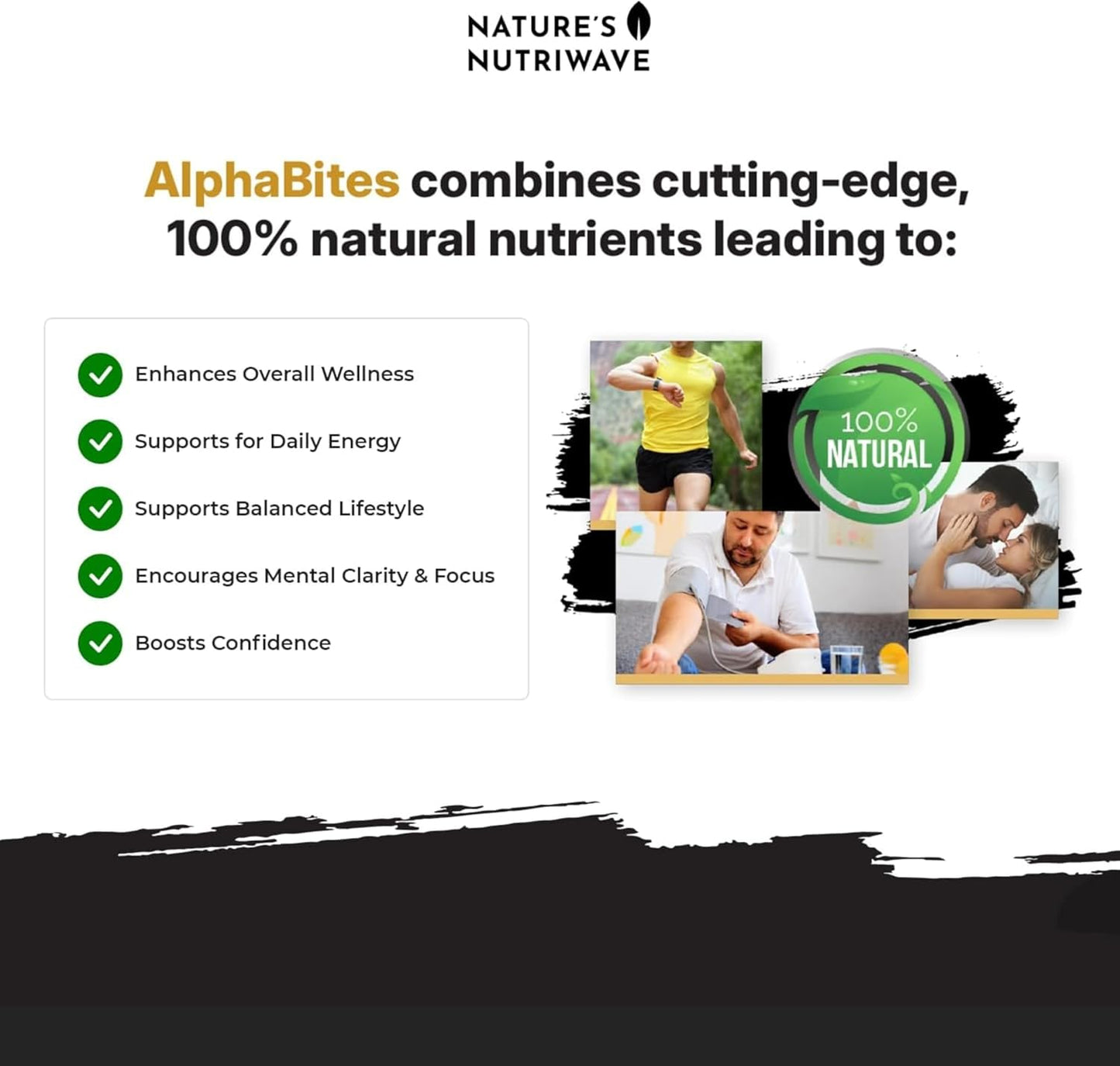 AlphaBites Gummies - Original Formula, 30 Gummies, 2 Month Supply by Nature’s NutriWave