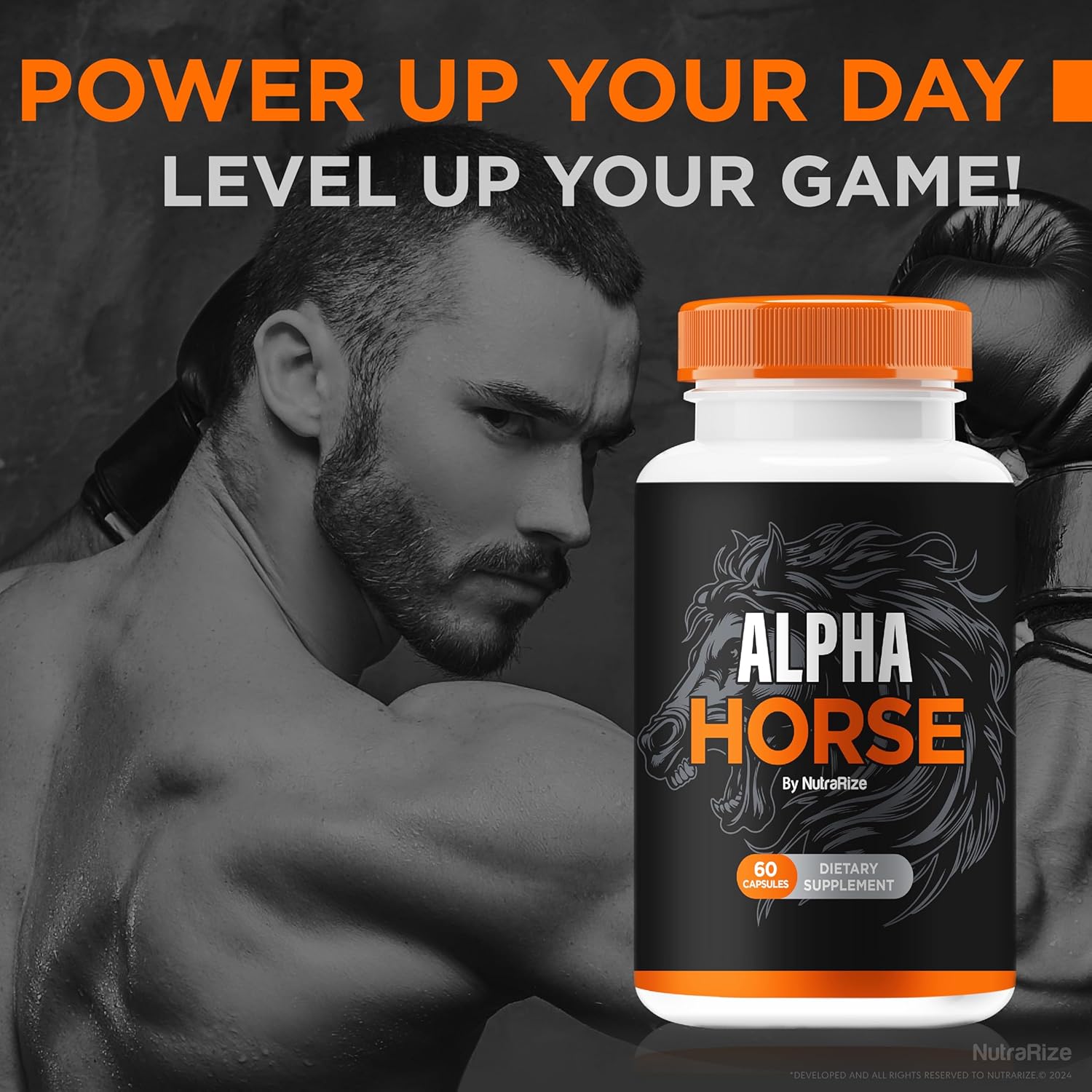 AlphaHorse Premium Stamina & Performance Formula - 60 Capsules