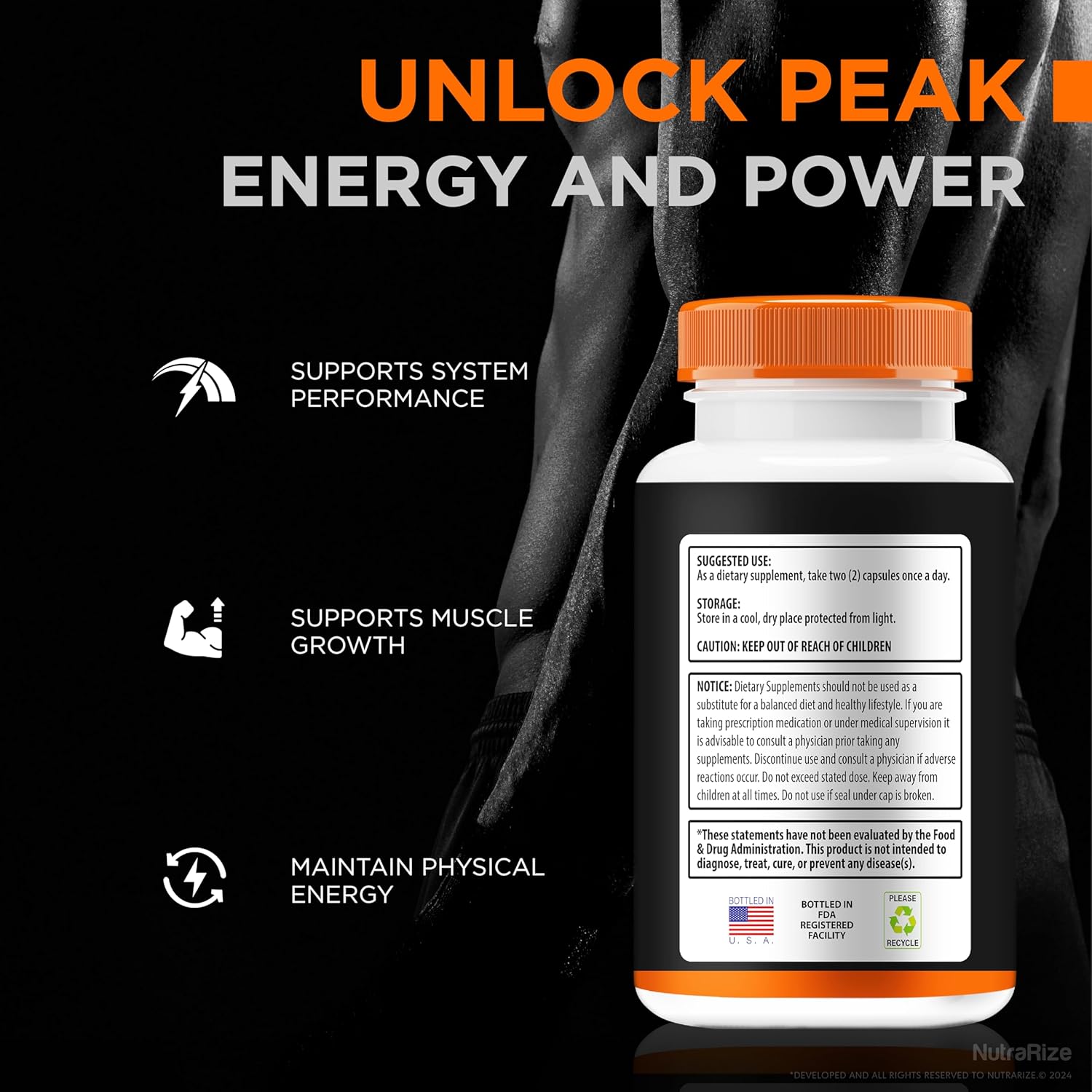 AlphaHorse Premium Stamina & Performance Formula - 60 Capsules