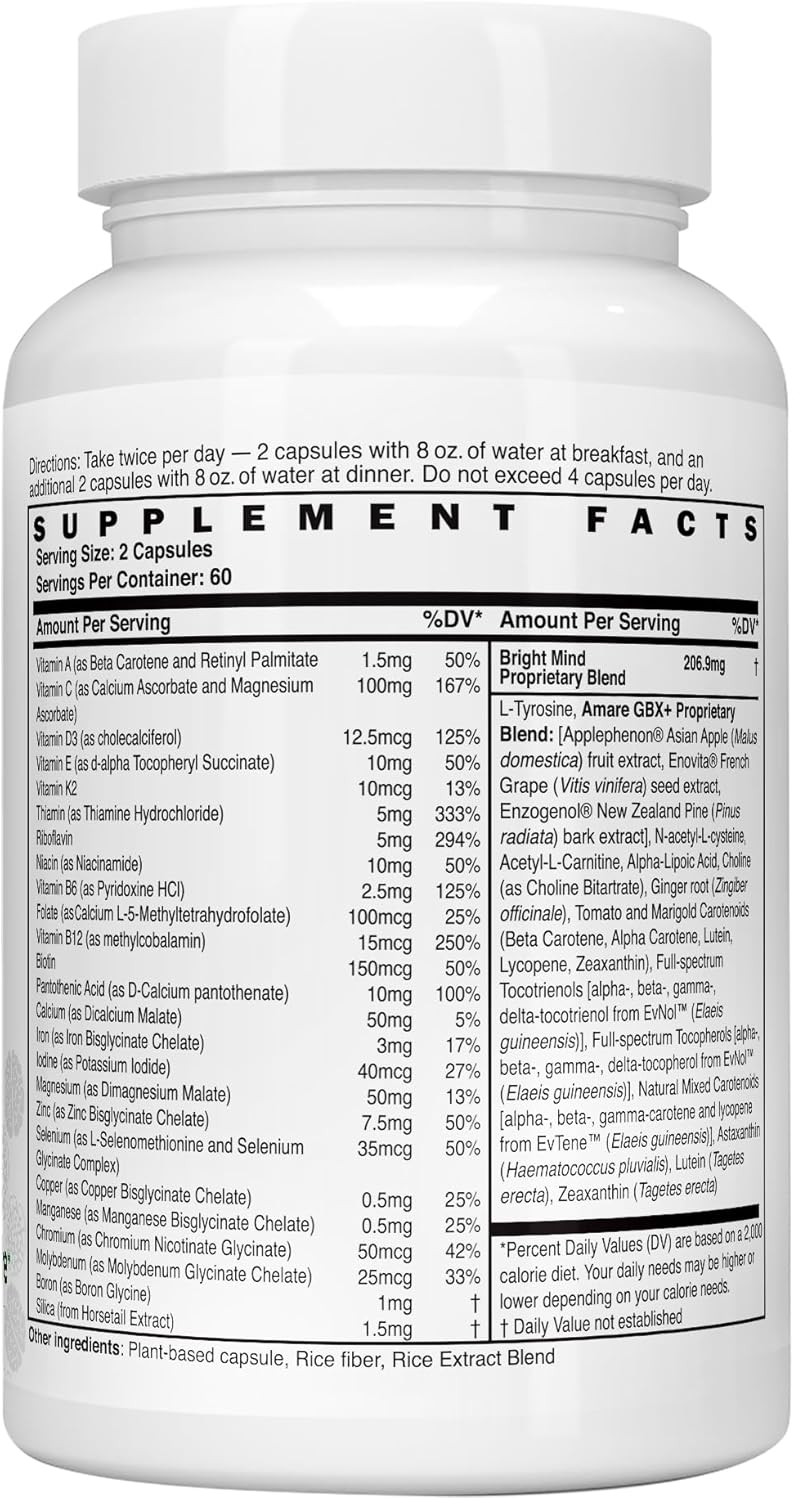 Amare Global VitaGBX™ Multivitamin - Supports Overall Health and Well-Being, 120 Capsules