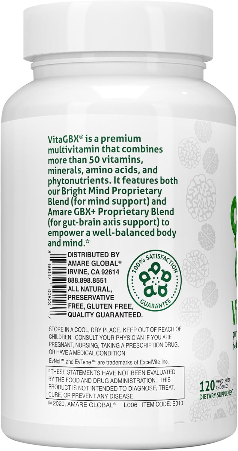 Amare Global VitaGBX™ Multivitamin - Supports Overall Health and Well-Being, 120 Capsules