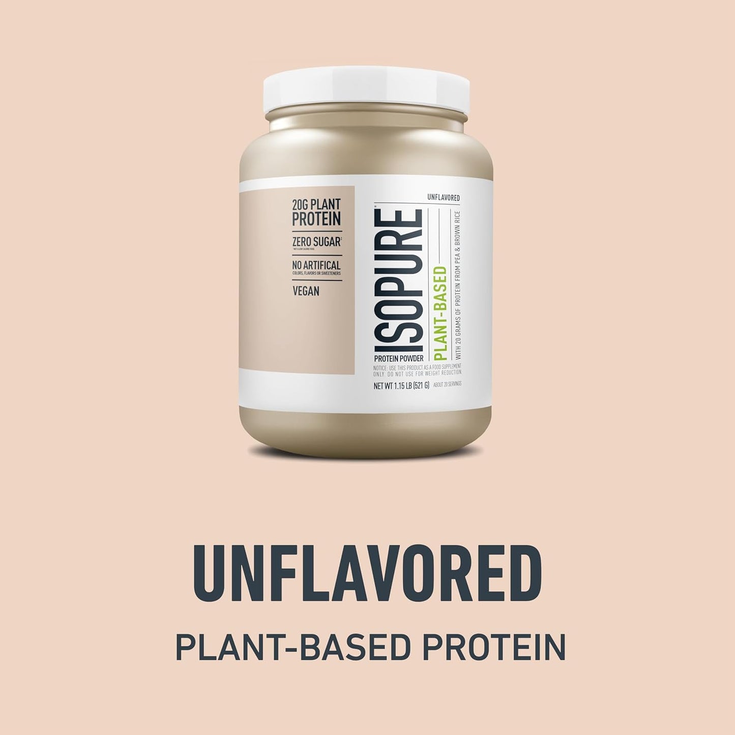 Amazing Grass Greens Superfood Powder & Isopure Vegan Protein Bundle: Original, 30 Servings + Unflavored, Organic Pea Protein, Dairy Free - 20 Servings