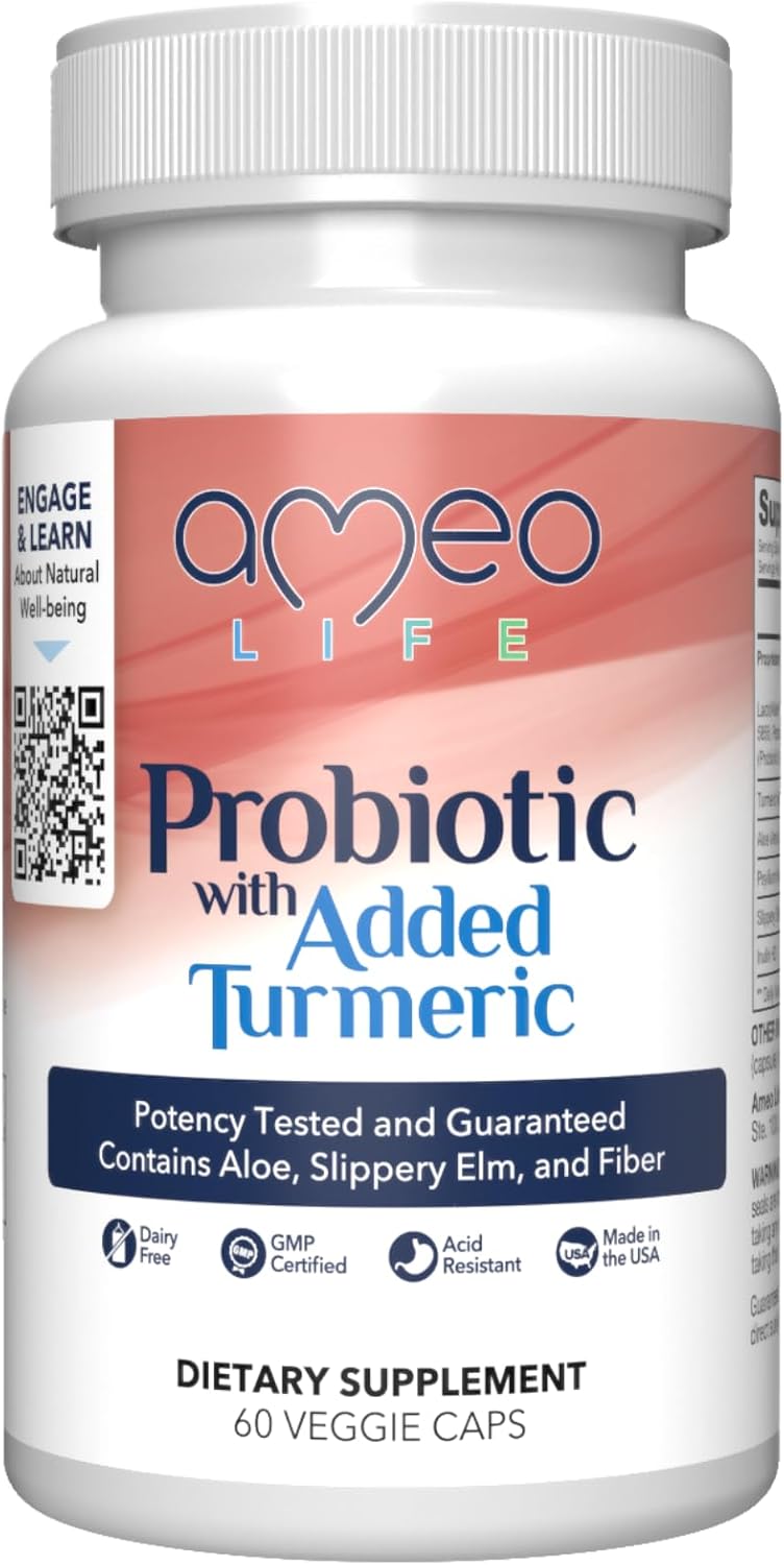 Ameo Life Probiotics and Chelated Multivitamins Bundle: Supports Digestive and Immune Health