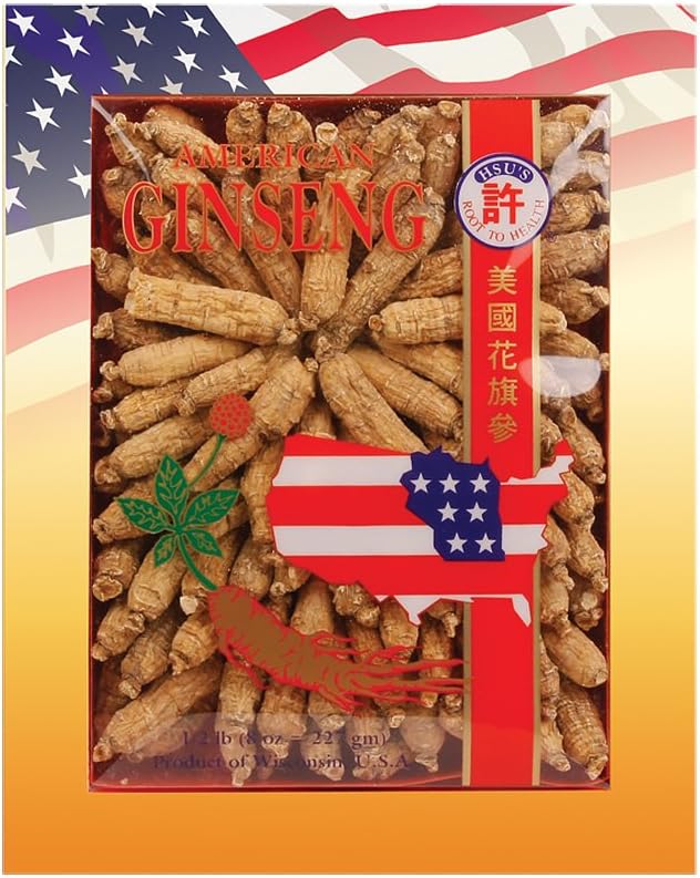 American Ginseng from Marathon County, Wisconsin - 8oz Box - SKU 134-8 - HSU’s Ginseng - 许氏花旗参