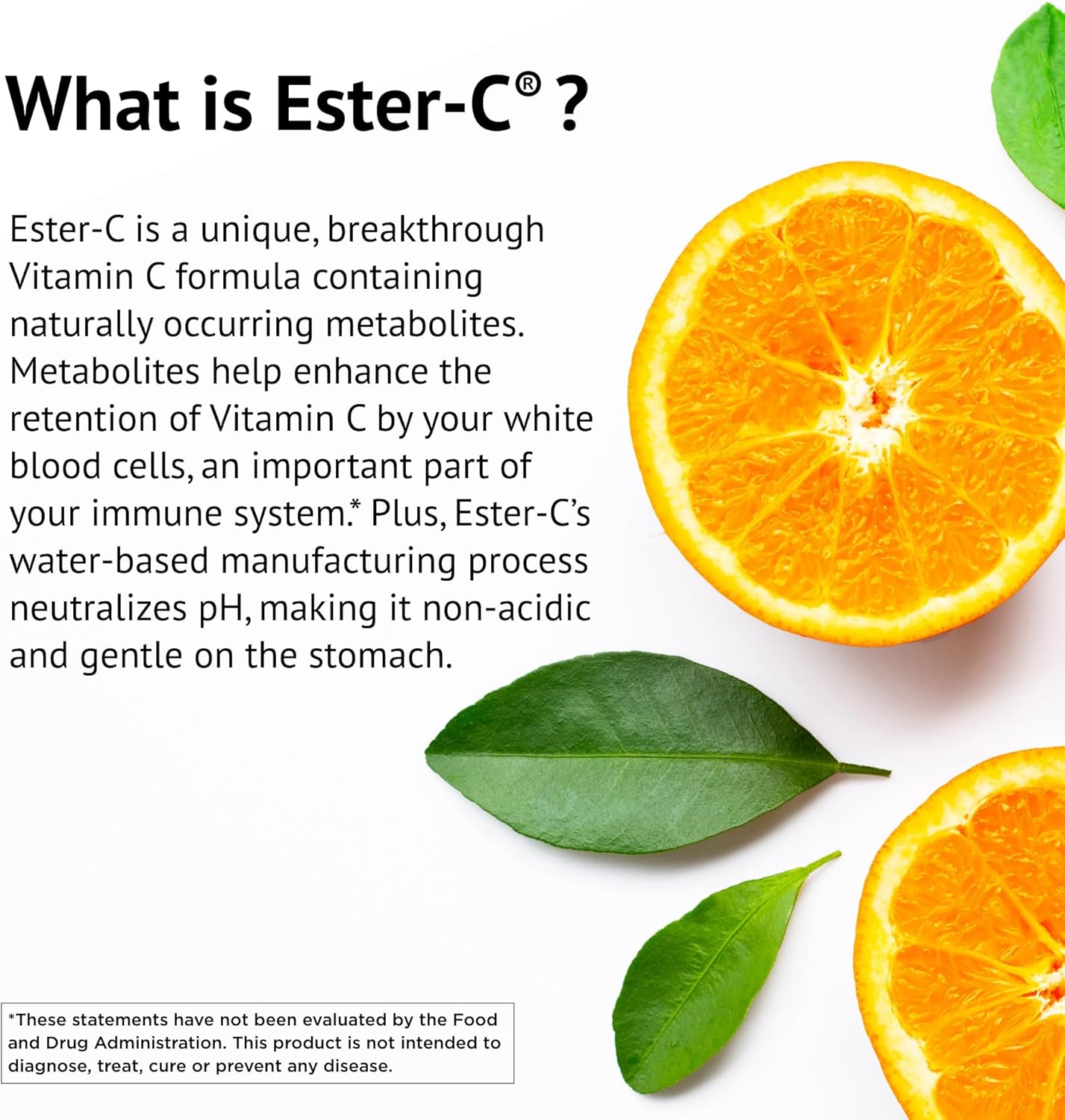 American Health Ester-C 500 mg Capsules with Citrus Bioflavonoids - 120 Count - 24-Hour Immune Boost - Non-GMO, Vegan, Gluten Free - 60 Servings
