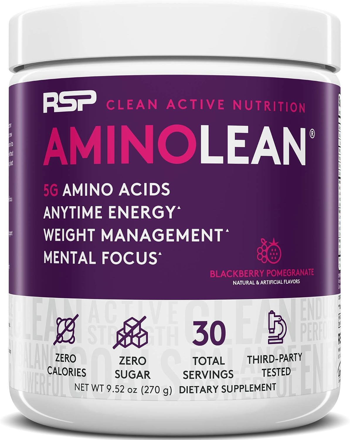 AminoLean Pre Workout Energy & Recovery Post Workout Boost Bundle (BlackBerry Pomegranate & Blood Orange Flavors, 30 Servings Each)
