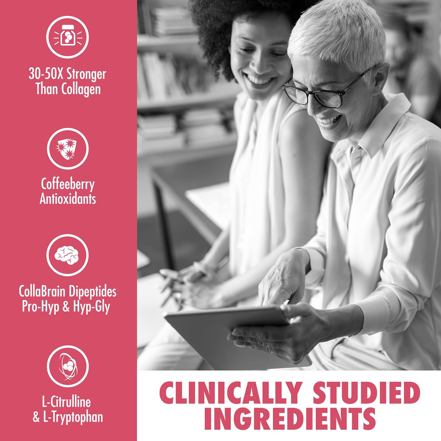 AminoMind Nootropic Collagen Supplement for Brain Health - Pro-Hyp & Hyp-Gly Dipeptides - Antioxidants - Passionfruit Guava - 14 Fl Oz