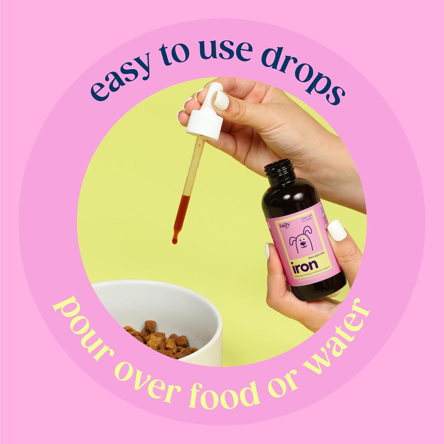 AminoPets Liquid Iron Supplement for Dogs and Cats - Supports Anemia and Low Energy - Made in USA