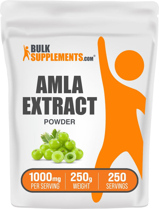 Amla Extract Powder - Indian Gooseberry Supplement, Amla Fruit Extract - Gluten Free, 1000mg per Serving, 250g (8.8 oz) Pack