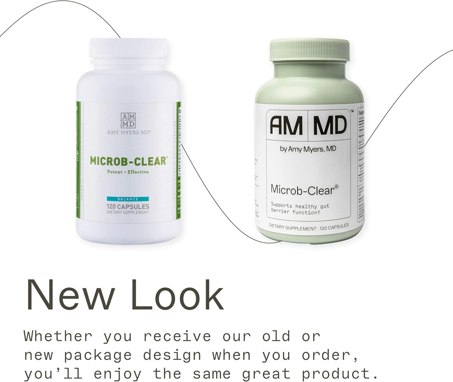 Amy Myers MD Microb-Clear - Advanced Gut Health Support Supplement - 120 Capsules - Black Walnut & NAC for Bloating & Constipation Relief