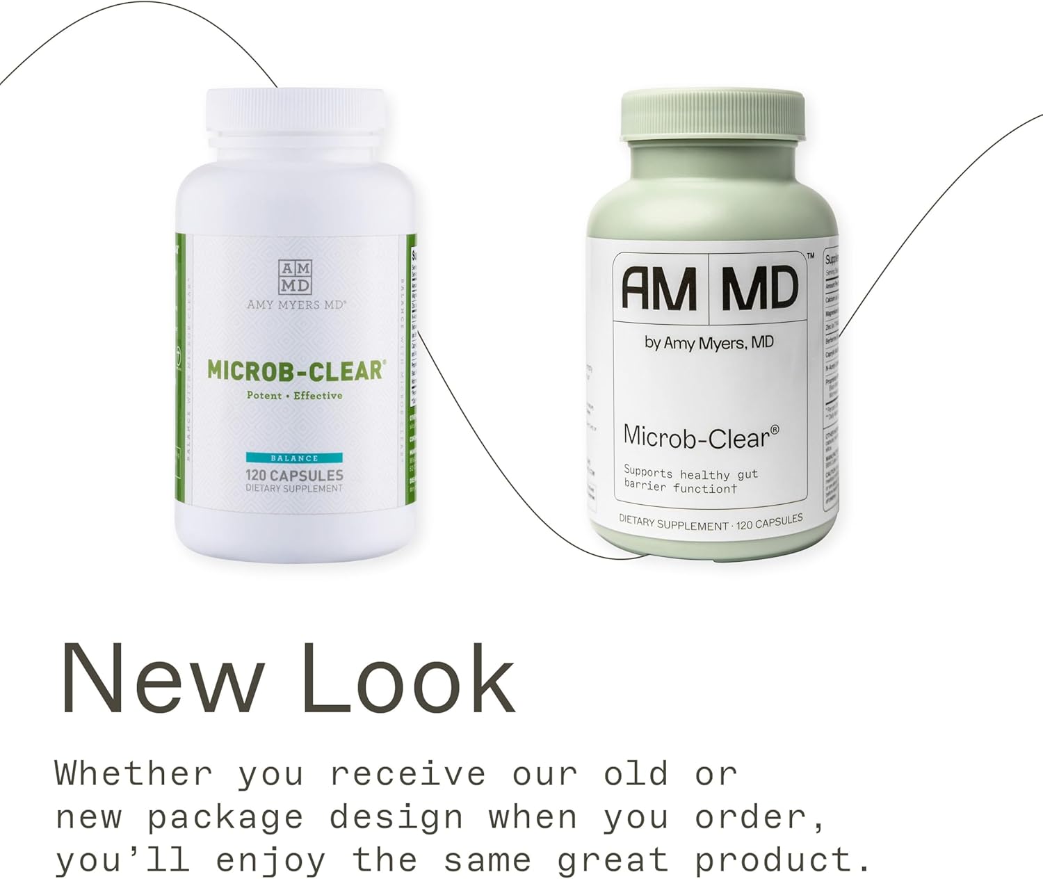 Amy Myers MD Microb-Clear - Advanced Gut Health Support Supplement - 120 Capsules - Black Walnut & NAC for Bloating & Constipation Relief