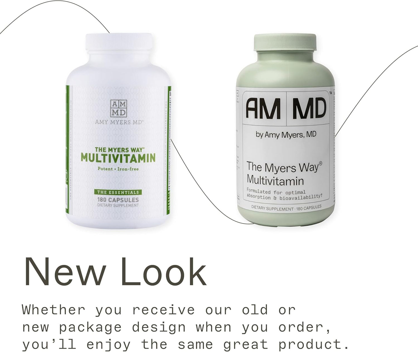 Amy Myers MD Multivitamin for Women and Men - Immune & Thyroid Support, Stress Relief - Activated B Vitamins, Zinc, Selenium, Iodine - Energy Boost - 180 Capsules