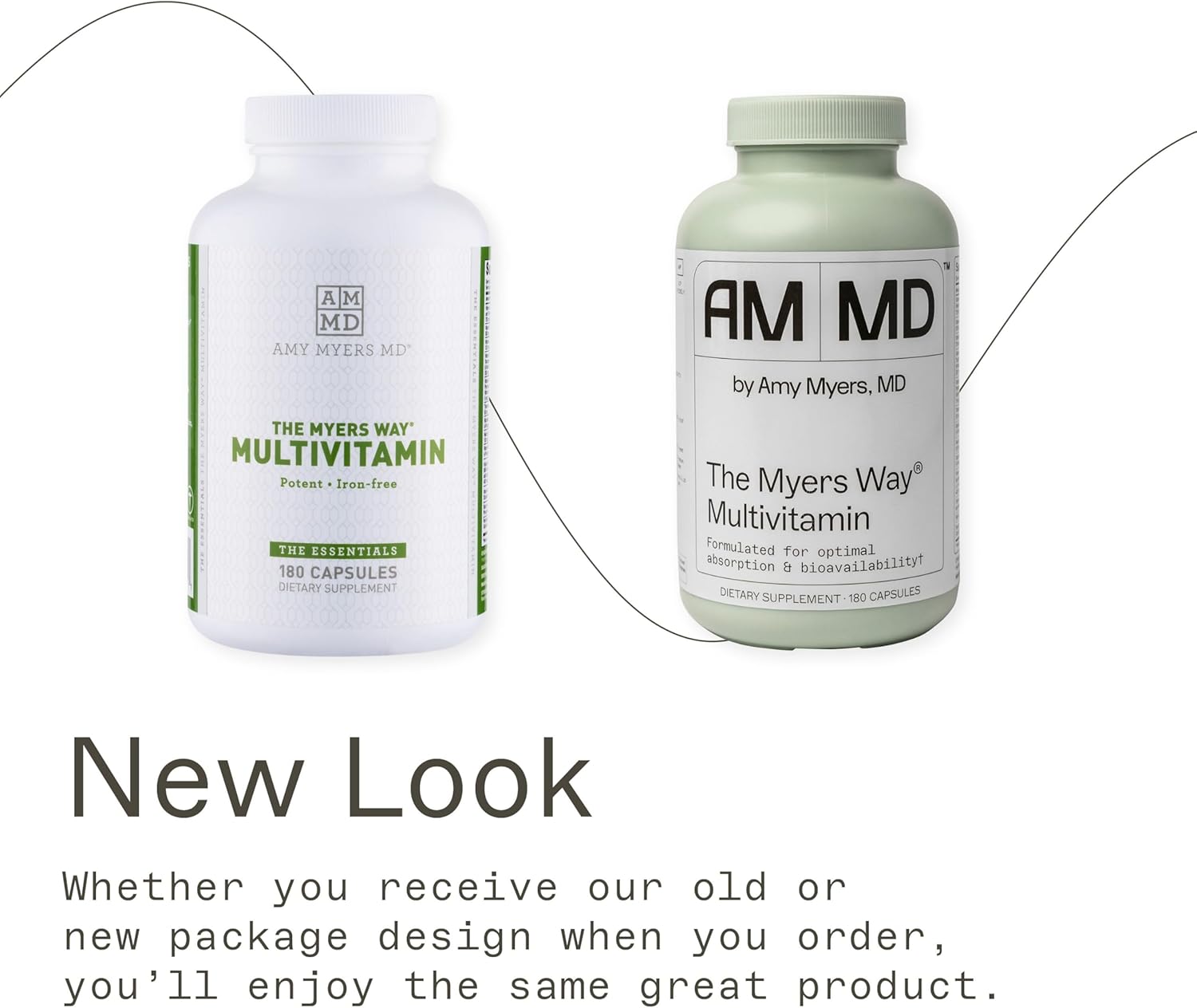 Amy Myers MD Multivitamin for Women and Men - Immune & Thyroid Support, Stress Relief - Activated B Vitamins, Zinc, Selenium, Iodine - Energy Boost - 180 Capsules