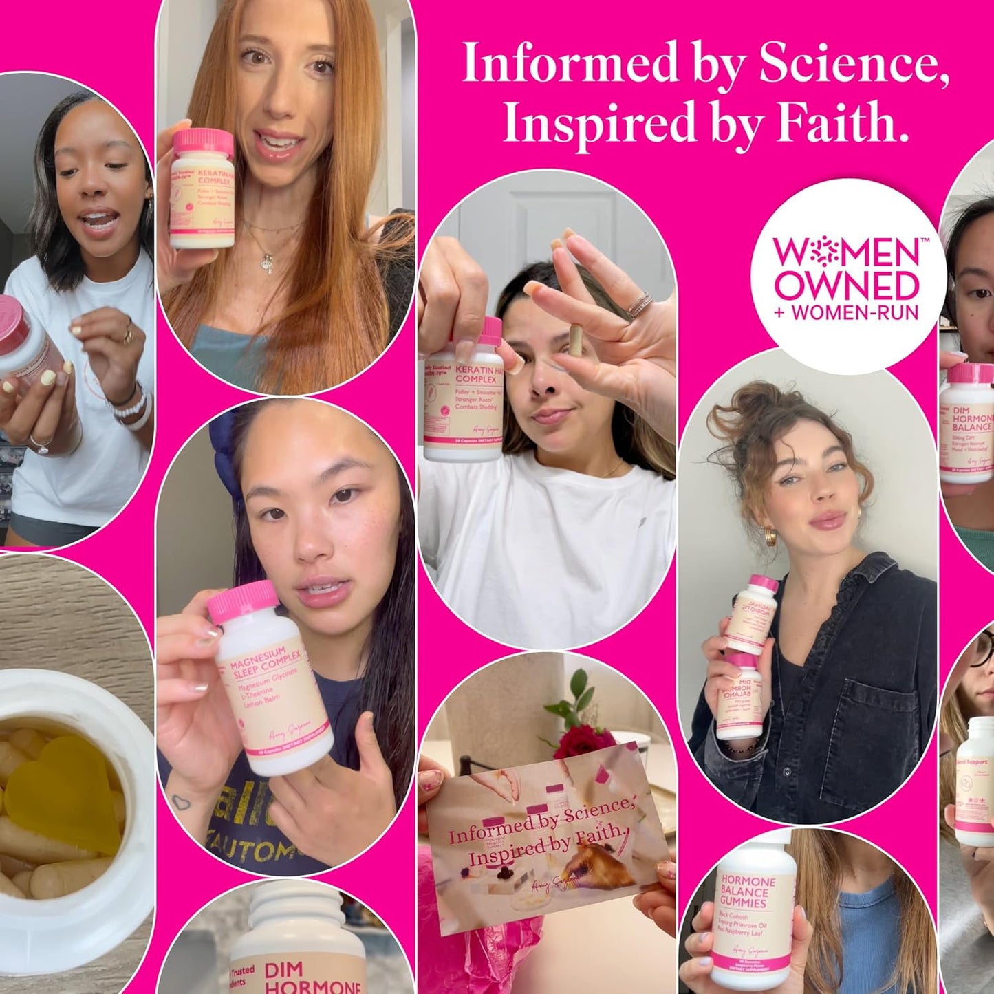 Amy Suzanne Women's Multivitamin - 19 Essential Nutrients for Hair, Skin, Nails, Focus, & Heart - Vegan Capsules, 30 Day Supply