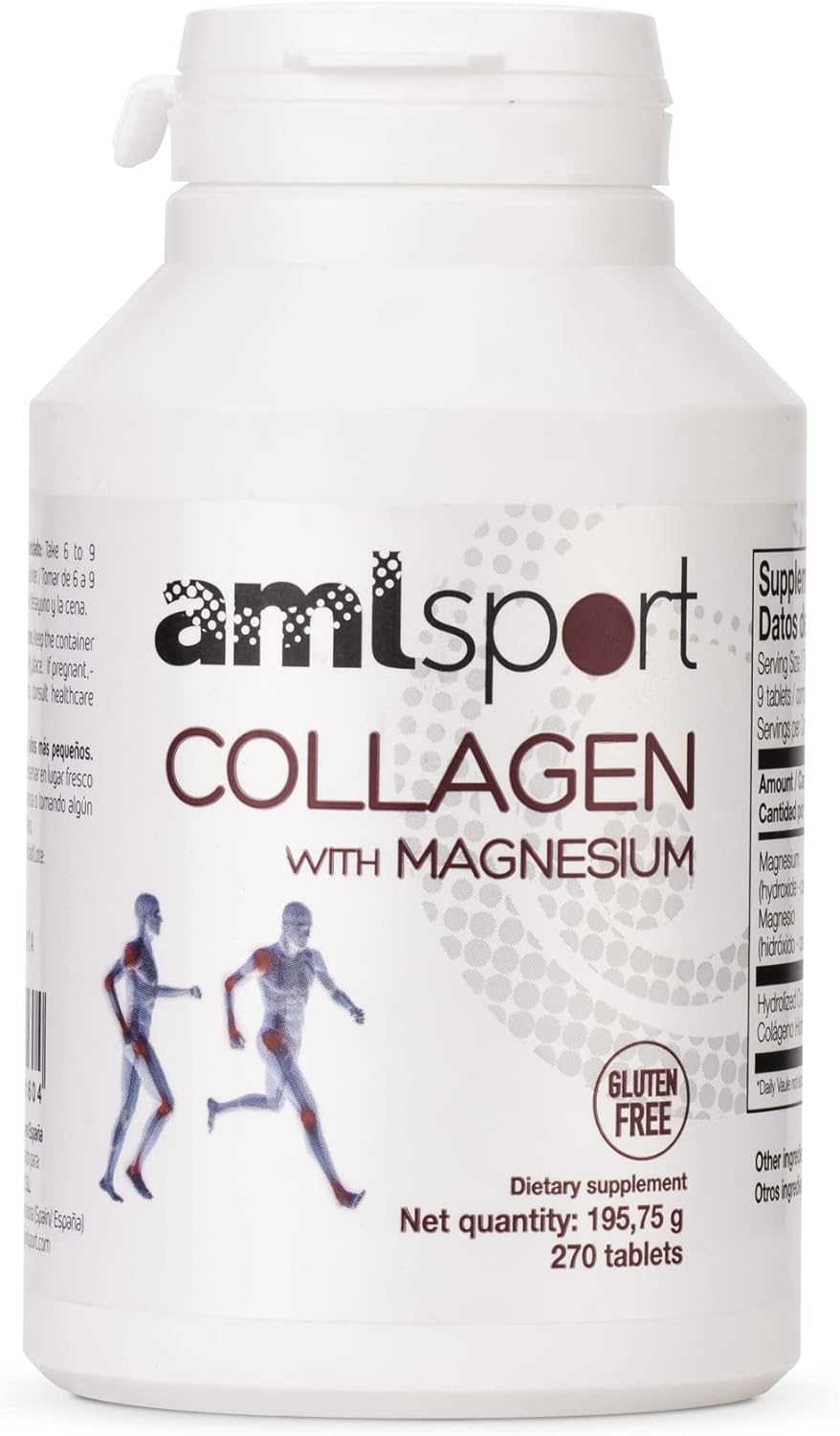 Ana María Lajusticia Collagen with Magnesium 270 Tablets - AMLSPORT Supplement by Ana María Lajusticia