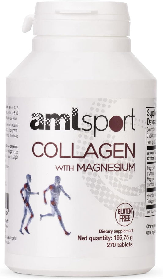 Ana María Lajusticia Collagen with Magnesium 270 Tablets - AMLSPORT Supplement by Ana María Lajusticia