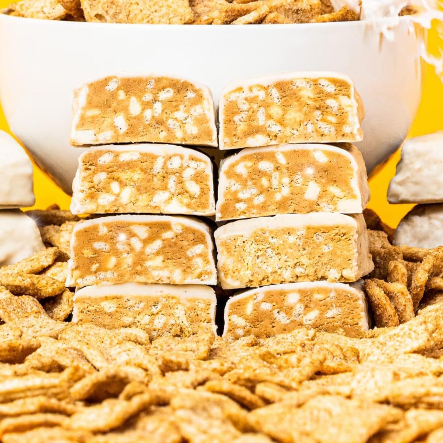 Anabar Protein Bar - High Protein, No Sugar Alcohols, White Chocolate Cinnamon Swirl Crunch (12 Bars)