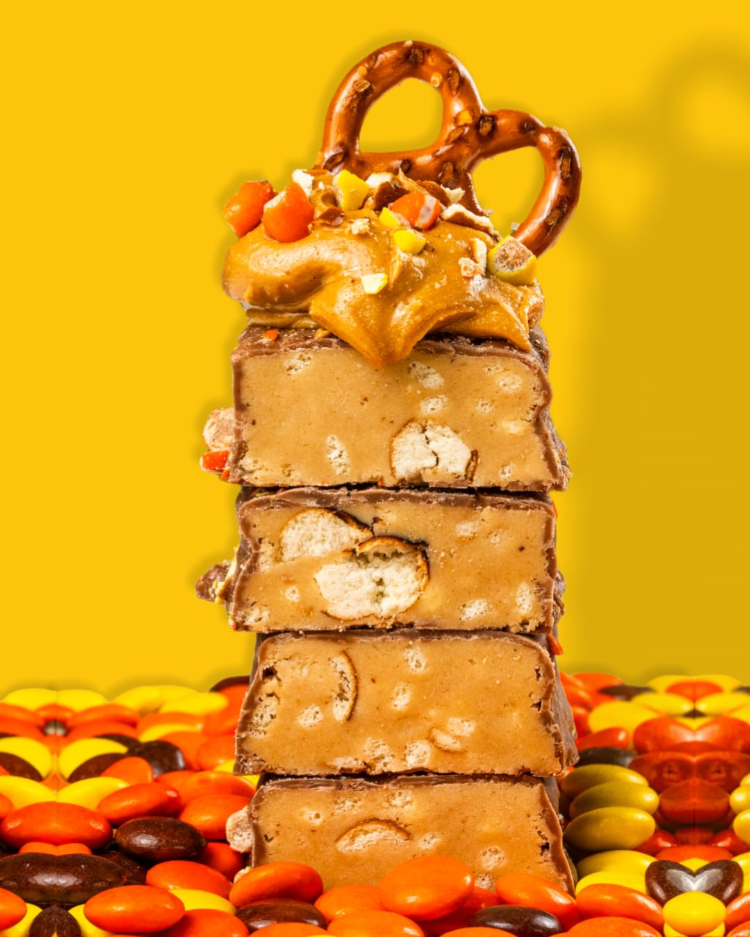 Anabar Protein Bars - High Protein, Delicious Candy Bar Alternative (12 Bars, Milk Chocolate Monster Cookie Crunch)