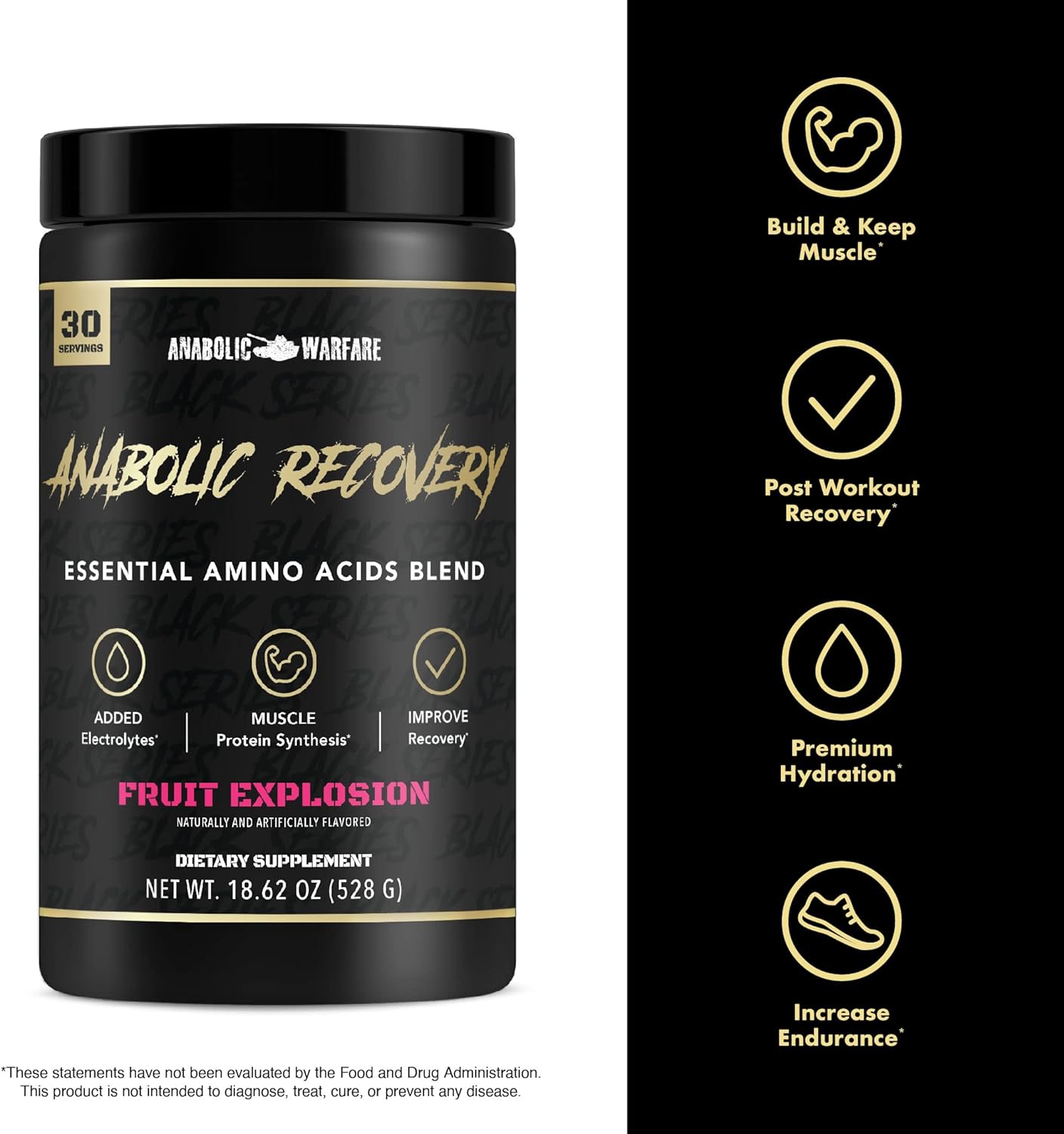 Anabolic Warfare Creatine Monohydrate: Advanced Pump & Endurance Activator with Anabolic Recovery Amino Acids