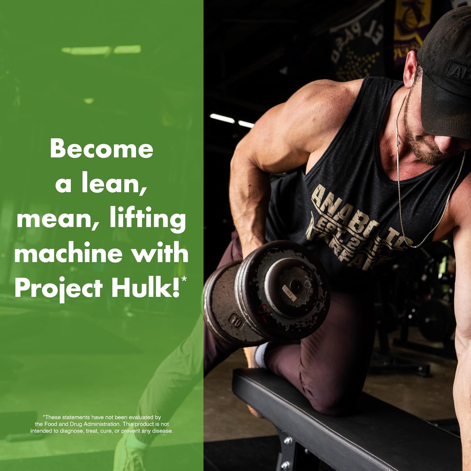 Anabolic Warfare Project Hulk Capsules for Strength, Athletic Performance & Protein Synthesis, Botanical Formula