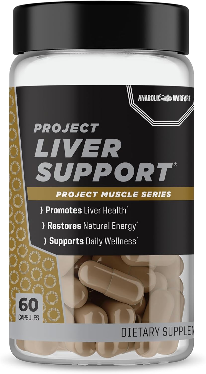 Anabolic Warfare Project Liver Support 60 Capsules - Promotes Liver Health and Antioxidant Support