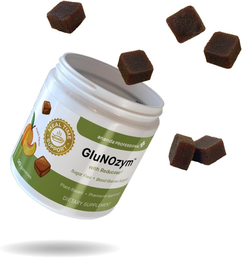 Ananda Professional GluNOzym Balance Gummies - Peach Flavor, Sugar Free, 30 Count