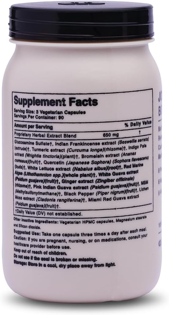 Ananta Glucosamine MSM Supplement for Joint & Bone Health - Supports Pain Relief, Mobility, Strength, Flexibility - 90 Vegan Capsules