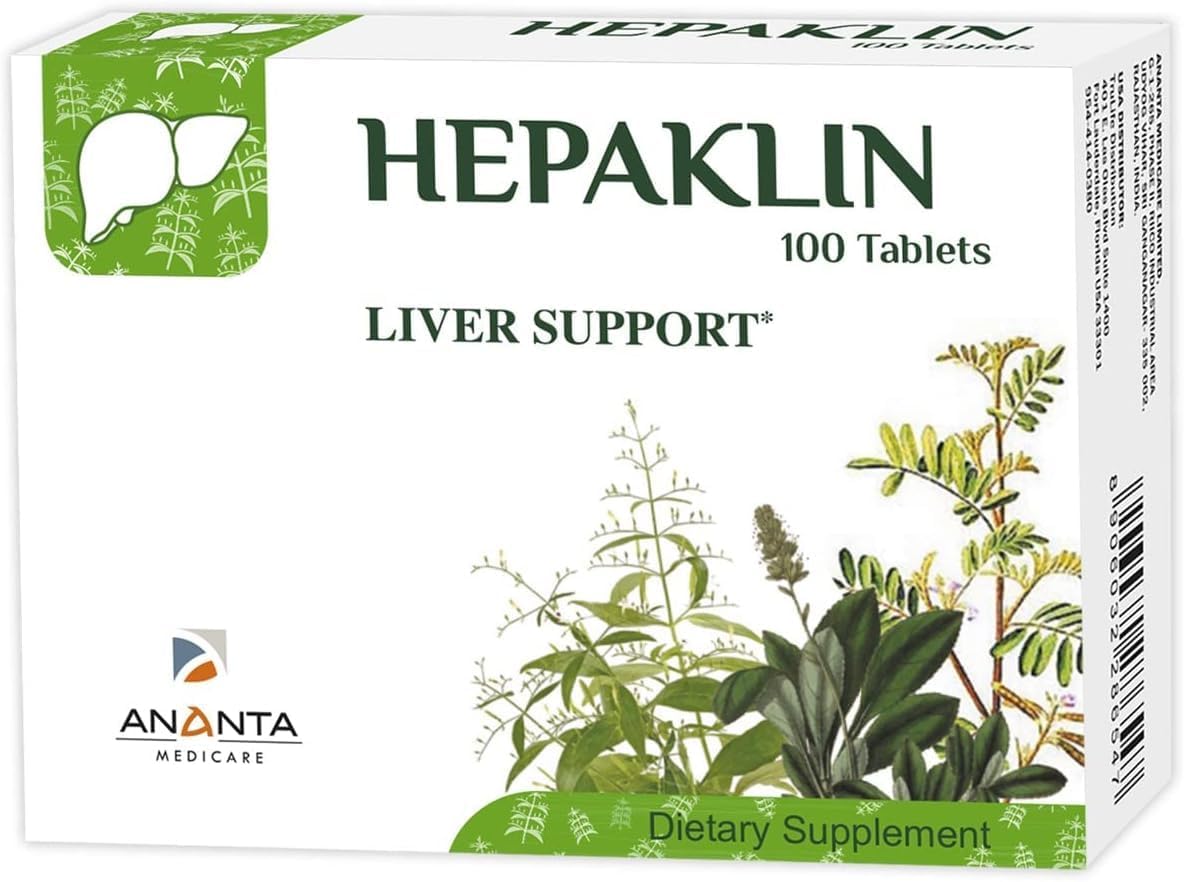 Ananta Medicare USA Hepaklin Liver Support Supplement - Herbal Formula for Liver Restoration, Detox, and Bile Flow - Reduce Fatty Deposits, Protect Against Toxins - 90-Day Supply