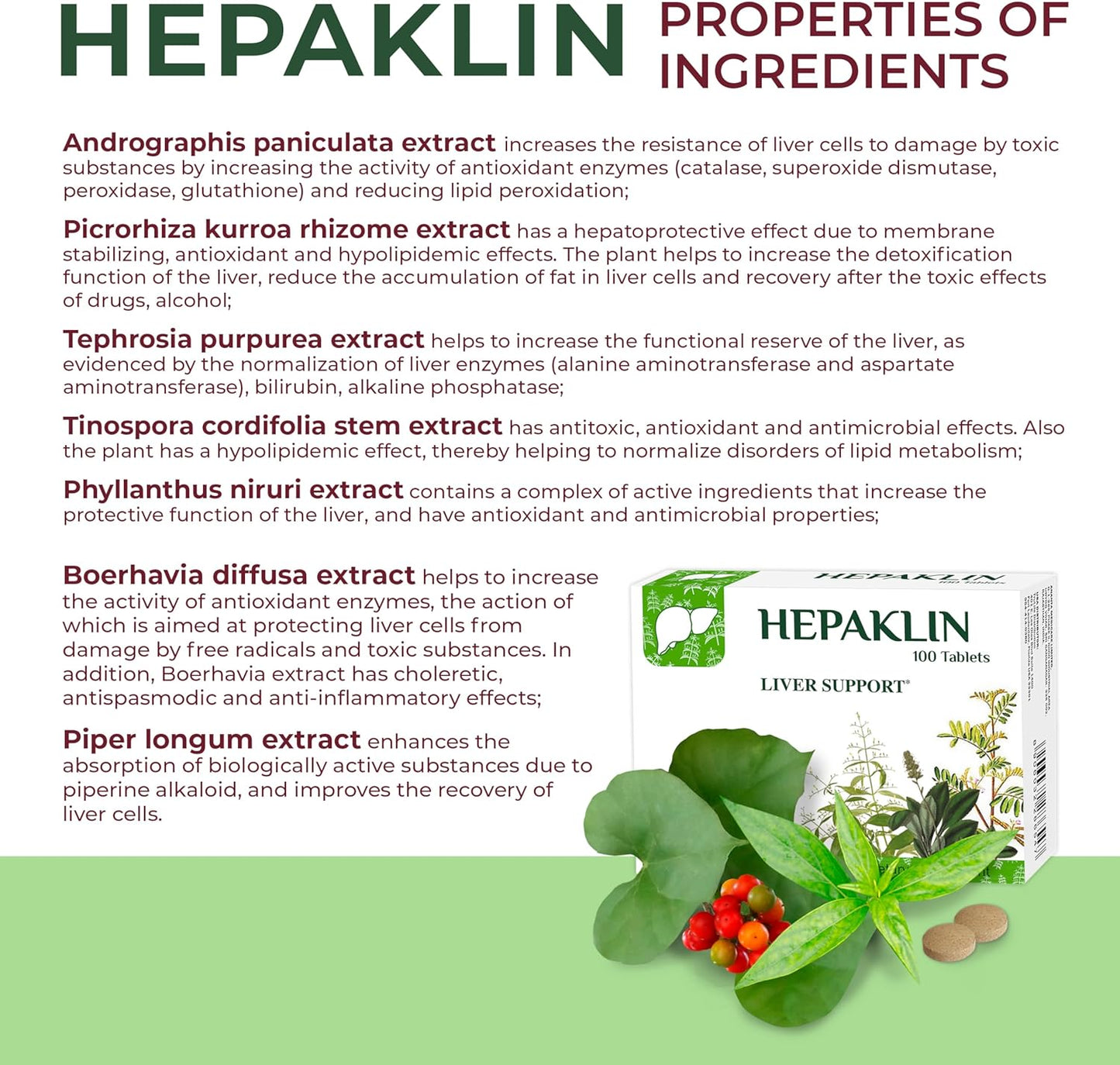 Ananta Medicare USA Hepaklin Liver Support Supplement - Herbal Formula for Liver Restoration, Detox, and Bile Flow - Reduce Fatty Deposits, Protect Against Toxins - 90-Day Supply