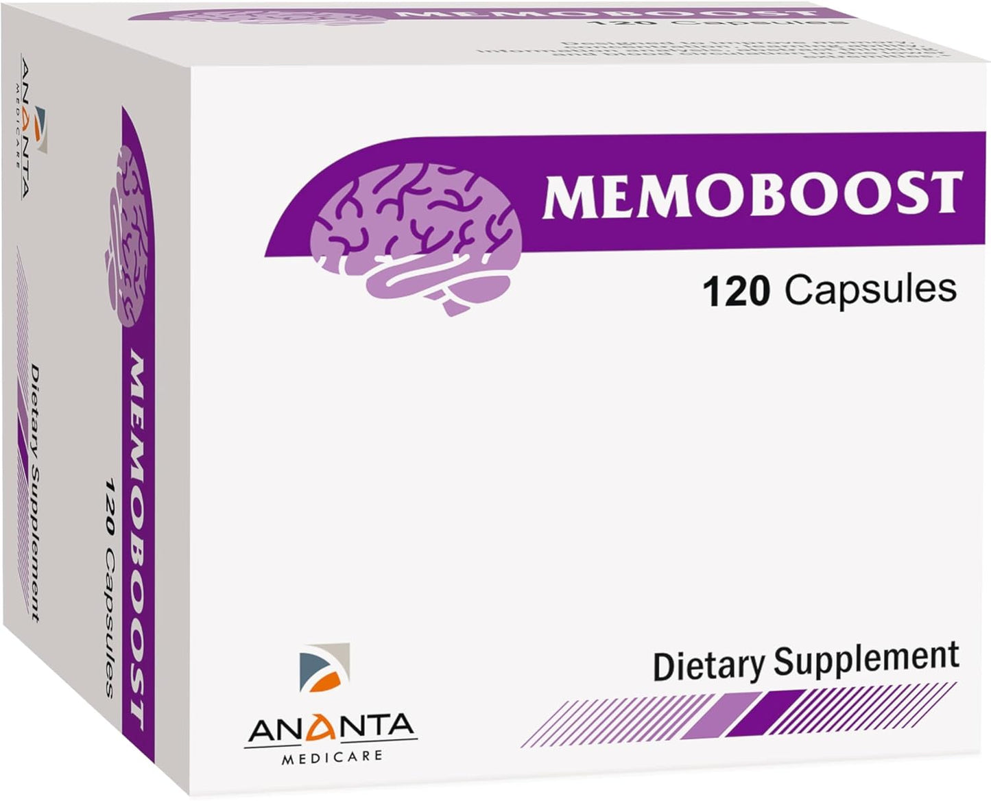 Ananta Medicare USA MEMOBOOST Herbal Supplement - 120 Capsules by Ananta Medicare Limited