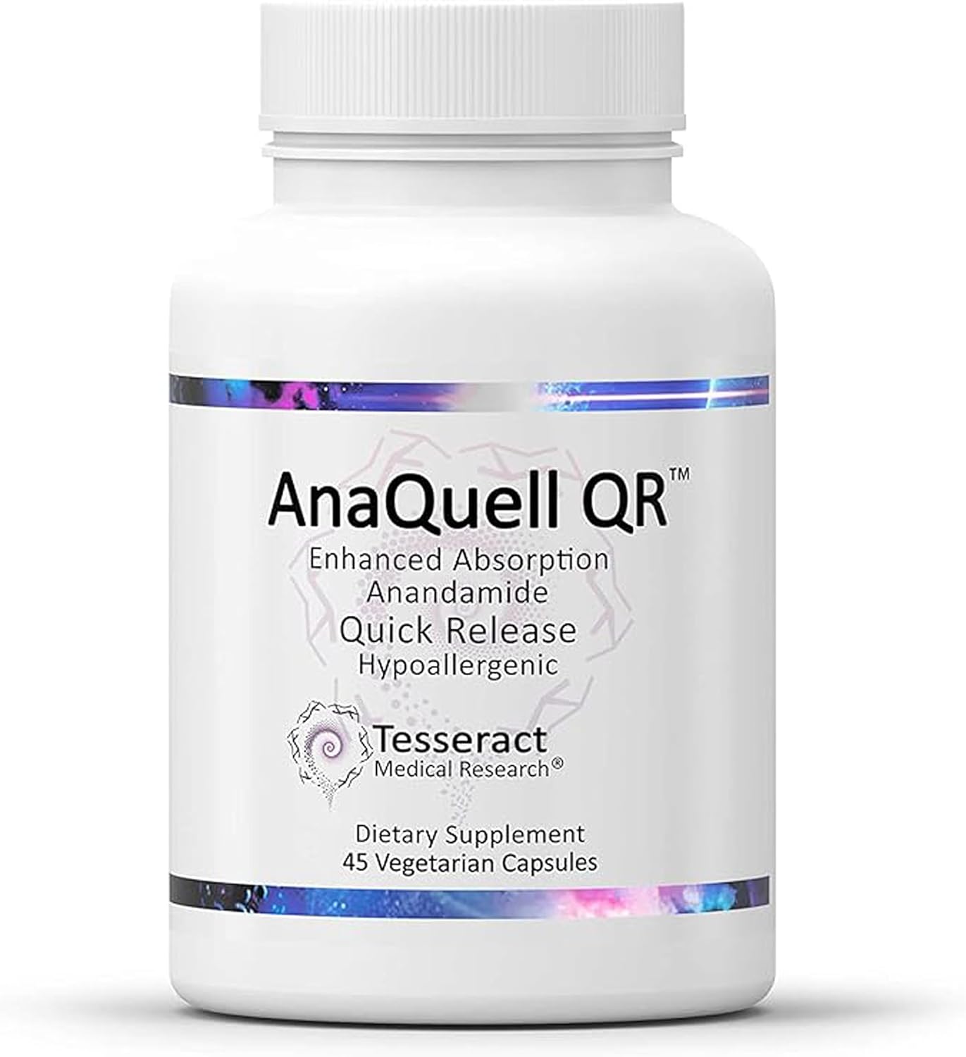 AnaQuell QR Stress Relief & Mood Support Supplement with Quick Release L Citrulline & Anandamide - 45 V-Caps, Size Exclusive