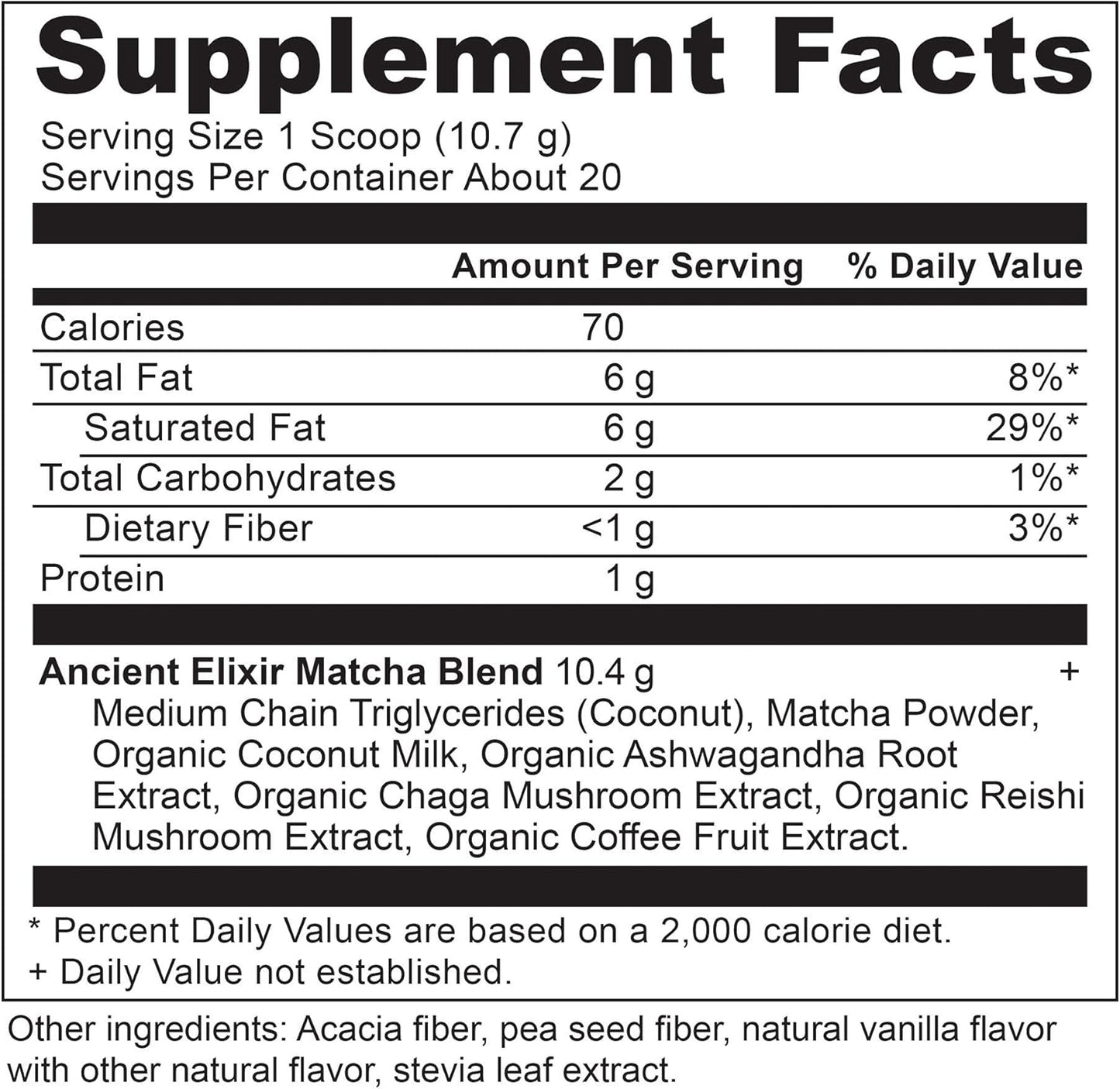 Ancient Nutrition Matcha Green Tea Powder with Ashwagandha - Superfood Energy Boost with MCTs, Paleo & Keto Friendly (20 Servings)