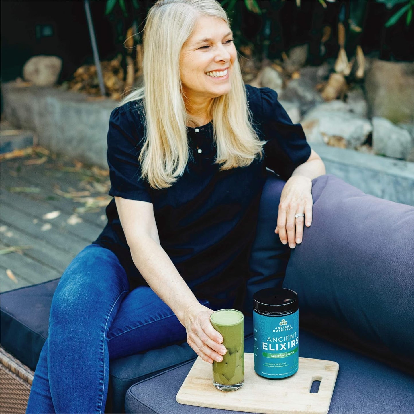 Ancient Nutrition Matcha Green Tea Powder with Ashwagandha - Superfood Energy Boost with MCTs, Paleo & Keto Friendly (20 Servings)