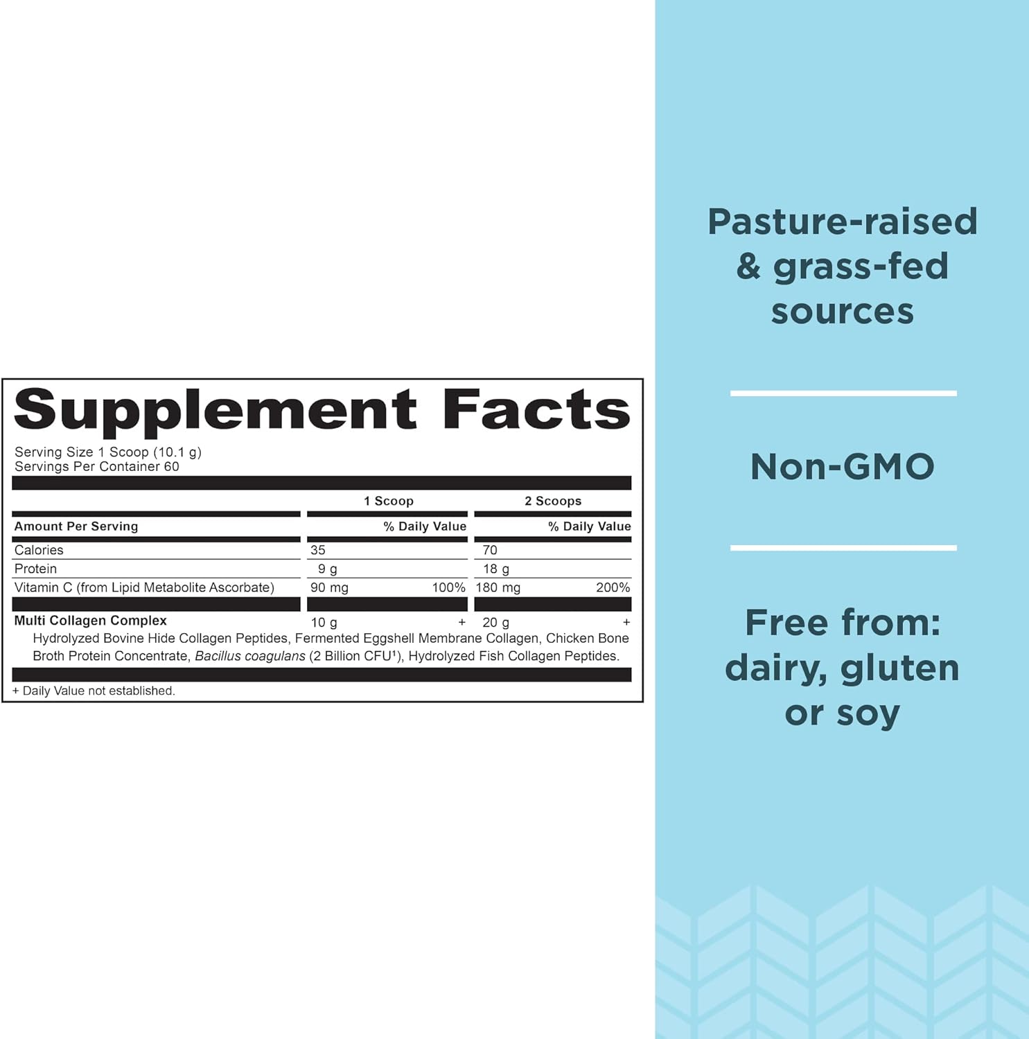 Ancient Nutrition Multi Collagen Protein Powder Bundle - 60 Servings Powder & 40 Stick Packs, Unflavored