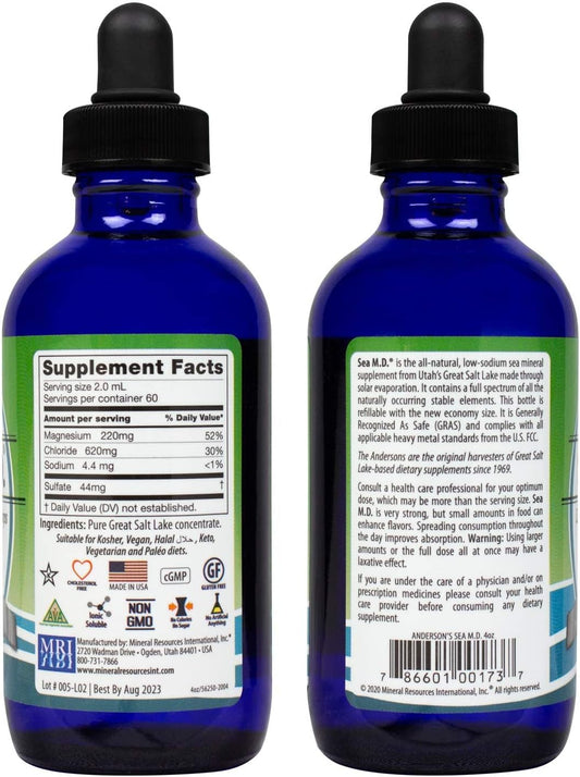 Anderson's Trace Minerals & Refill Pack - Economy Size for Family by Mineral Resources International, Inc.