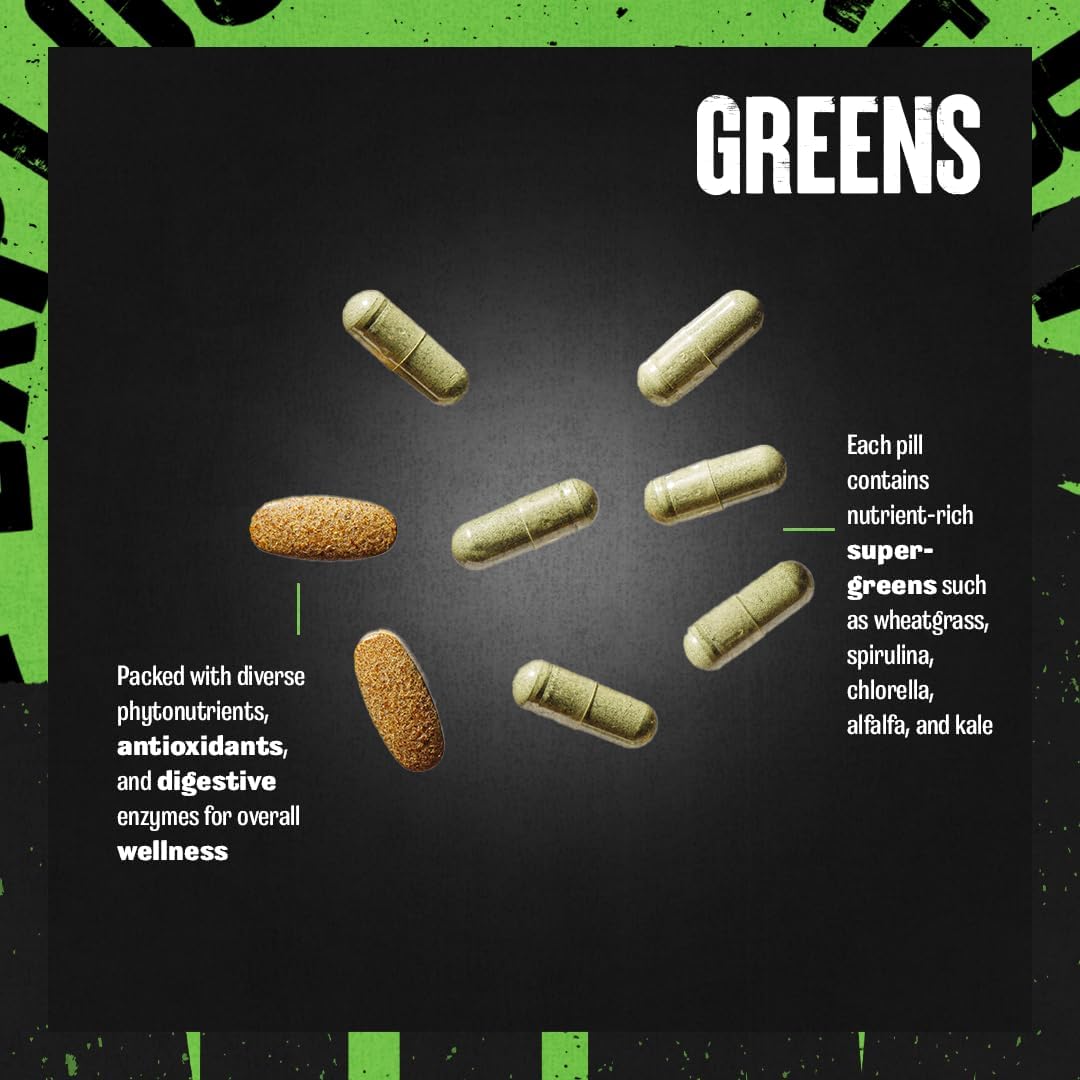 Animal Pak - Complete Vitamin & Supplement Pack with Zinc, Greens, and Chlorophyll - Convenient Daily Nutrition