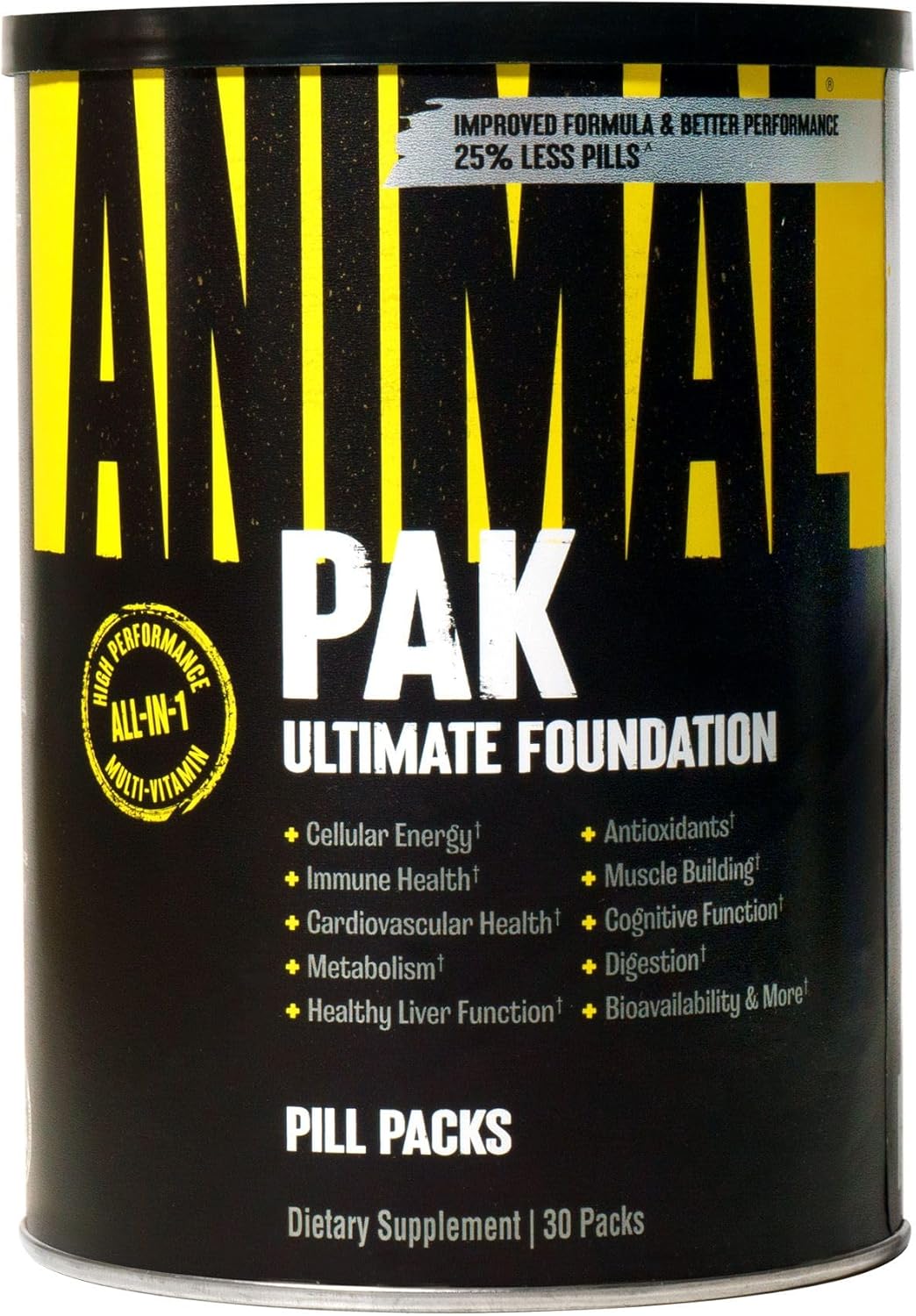 Animal Pak Flex - Joint Support Supplement with Turmeric Root Curcumin - Repair and Restore Joints - 44 Pack