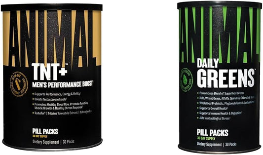 Animal TNT+ Test Booster & Prostate Support Greens with Chlorophyll, Spectra, Prebiotic, Probiotic - 30 Count - BoostGo Australia