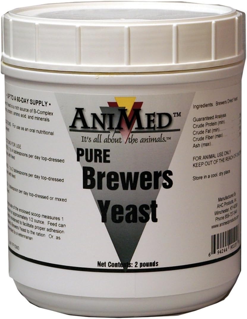 AniMed Brewers Yeast Pure Supplement for Animals (2 lb) - Digestive Health Support