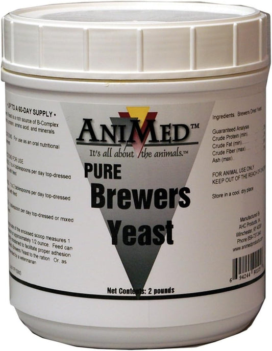AniMed Brewers Yeast Pure Supplement for Animals (2 lb) - Digestive Health Support