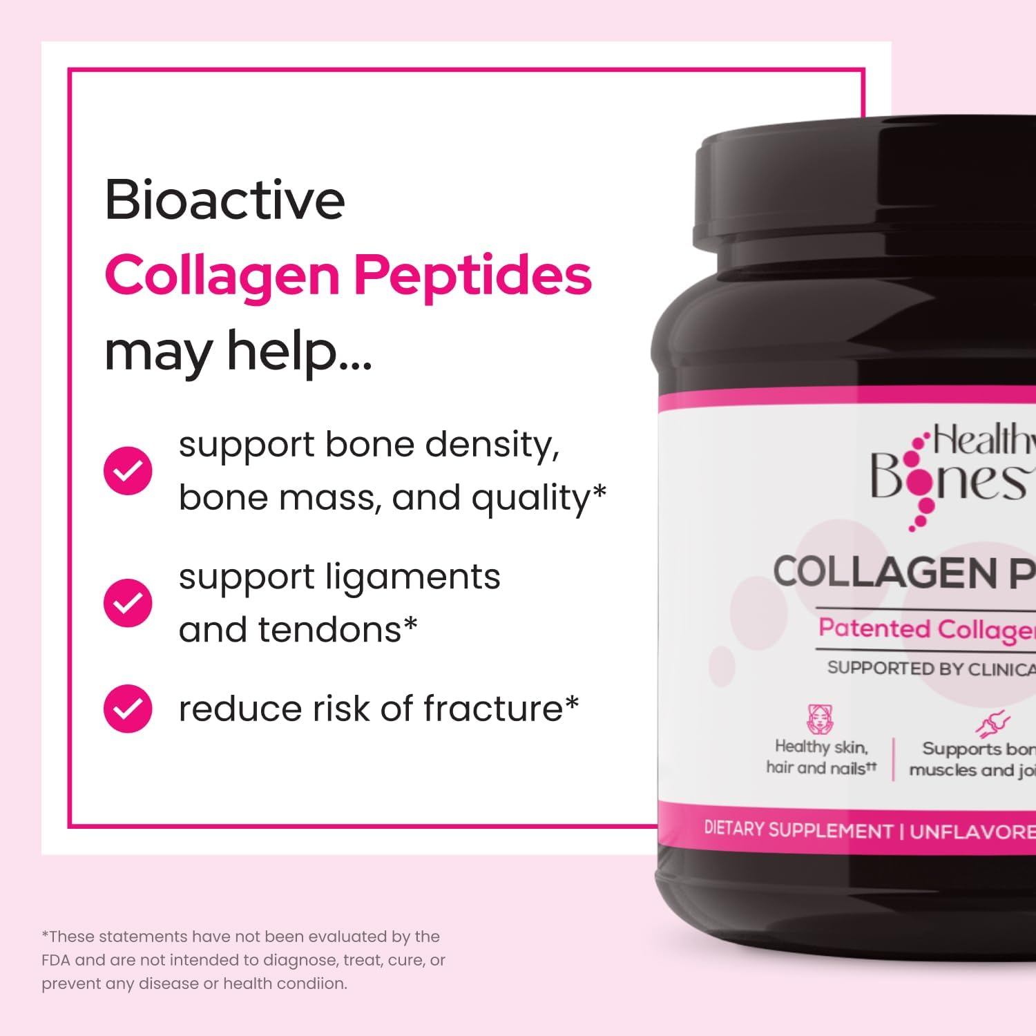Annatrol Bone Support with FORTIBONE Collagen Peptides - Complete Support for Bone, Joints, Skin, Hair, Nails & Metabolism | 1 Month Supply (390g Tub)